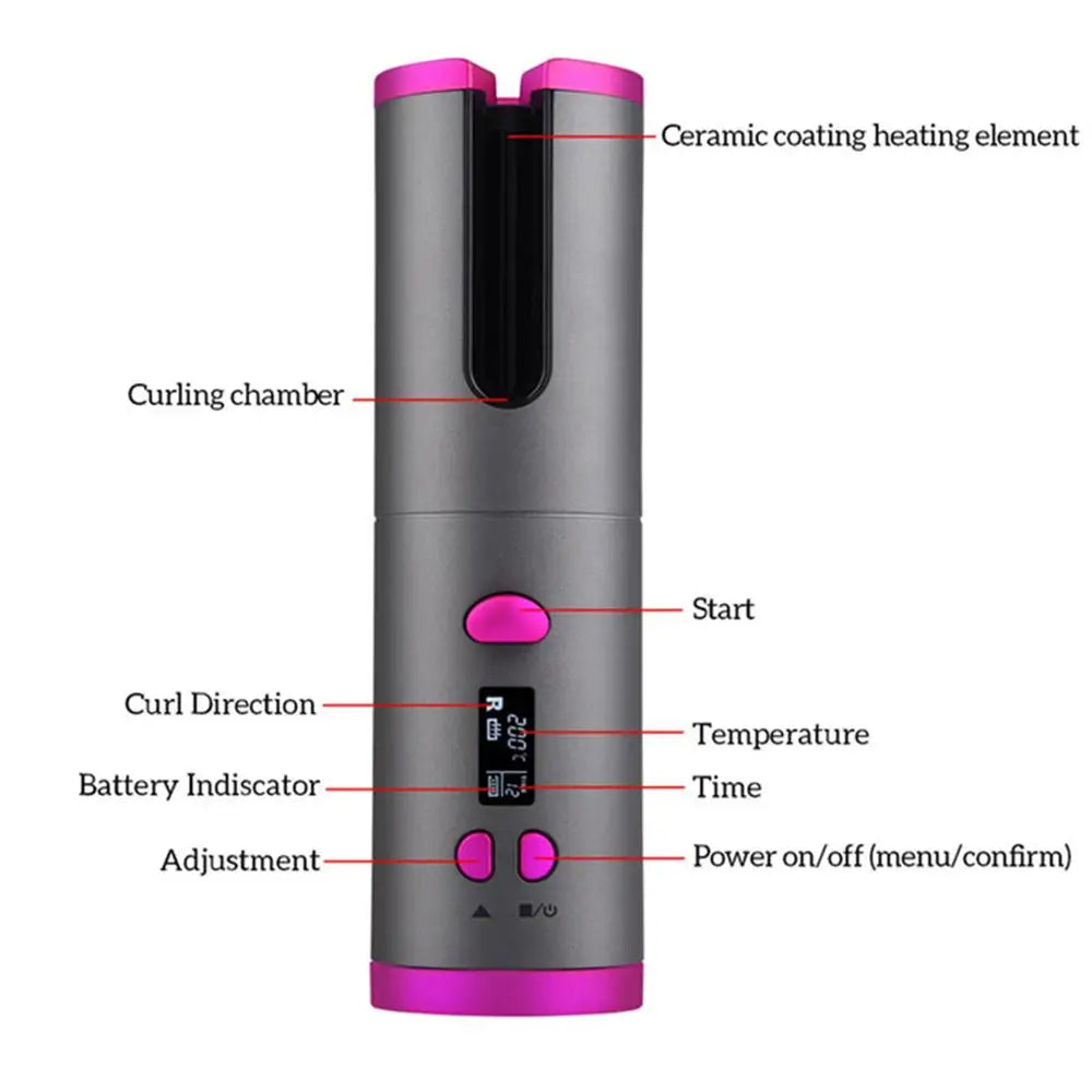 Cordless Automatic Hair Curler